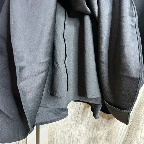 Banana Republic Dress Ruffle Hem Black Sleeveless NEW - Picture 7 of 8